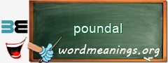 WordMeaning blackboard for poundal